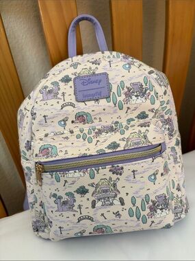 Alice in Wonderland Loungefly Lavender & Cream Disney Mini Backpack